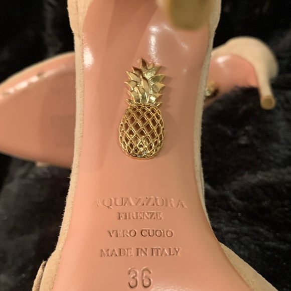 Aquazzura PARISIENNE BOW SUEDE PUMPS - Picture 6 of 15